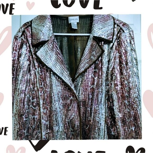 Chico's Women's Jacket Size 2 (Med) EUC - Picture 2 of 15